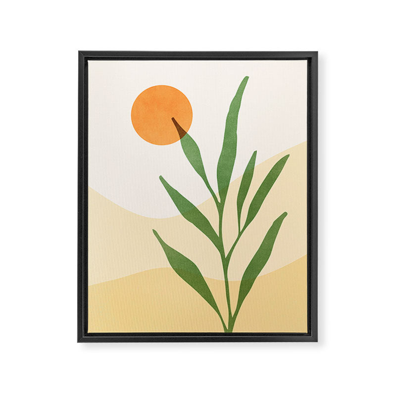 Earth and Sky Abstract Landscape Framed Canvas Print Gallery Image 6