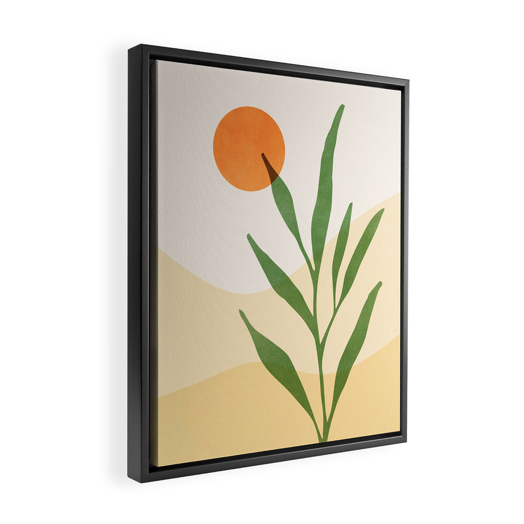 Earth and Sky Abstract Landscape Framed Canvas Print Gallery Image 2