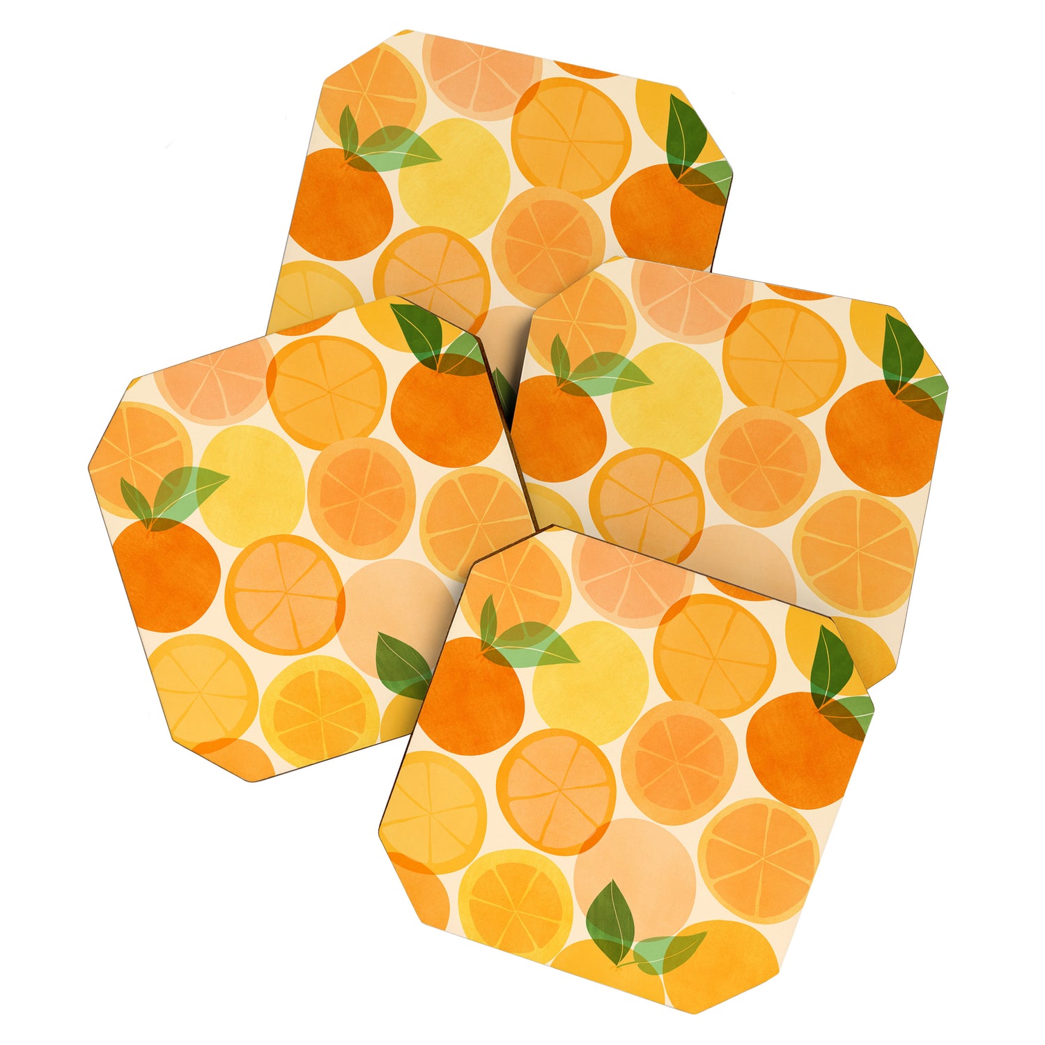 Edible Sunshine Tropical Fruit Series Coaster Gallery Image 1