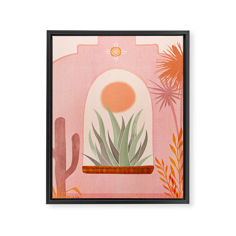 El Sol Sunrise Desert Landscape Framed Canvas Print Gallery Image 6