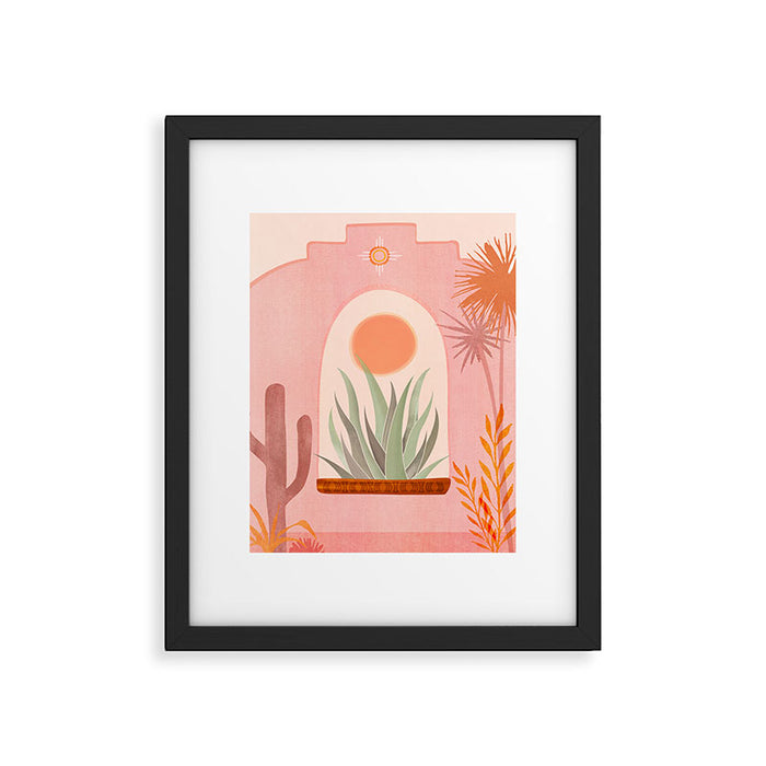 El Sol Sunrise Desert Landscape Framed Art Print Gallery Image 1