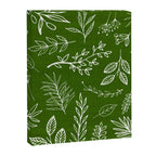 Emerald Forest Botanical Drawing Canvas Print Gallery Image 8