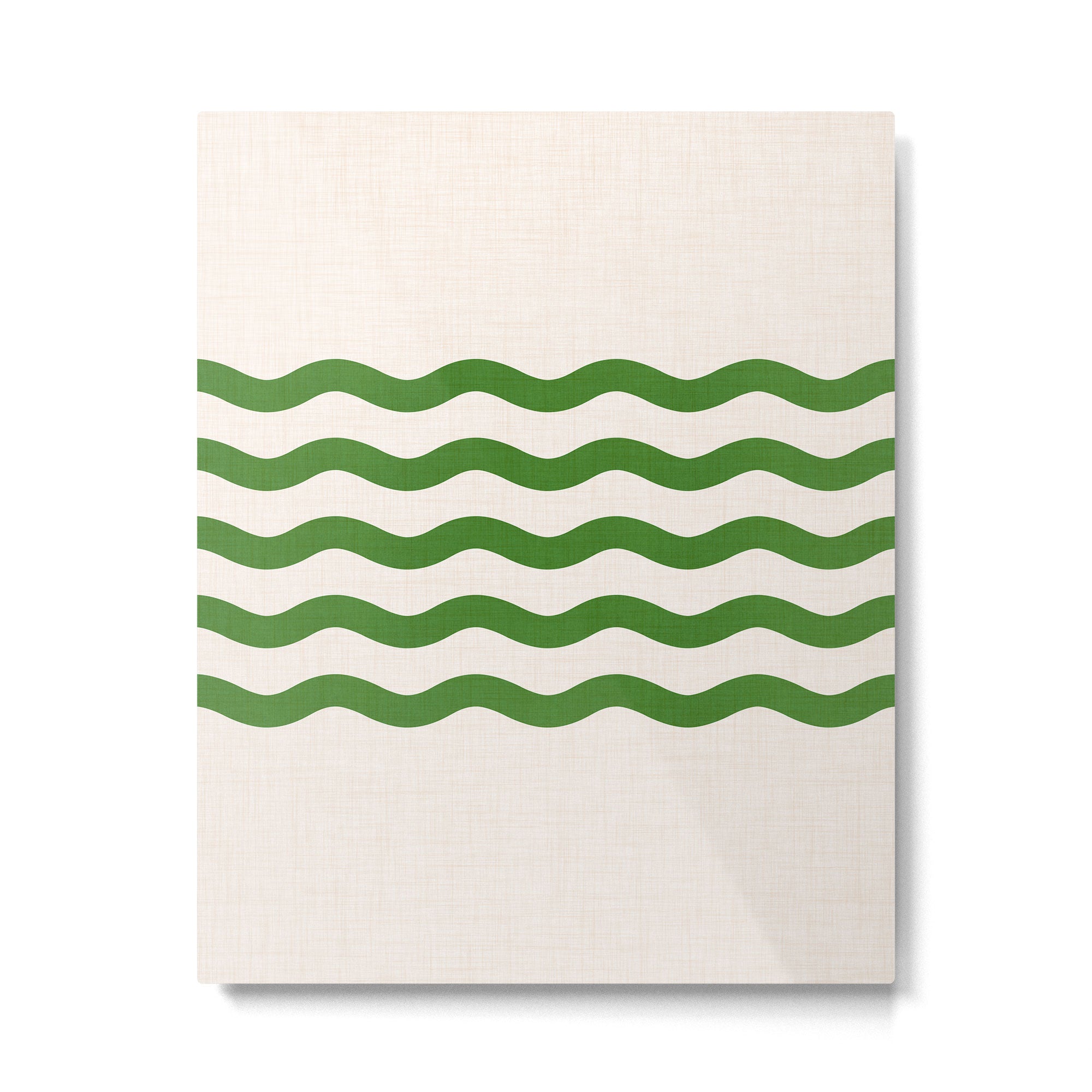 Emerald Waves / Coastal Stripes Series Metal Print Gallery Image 6