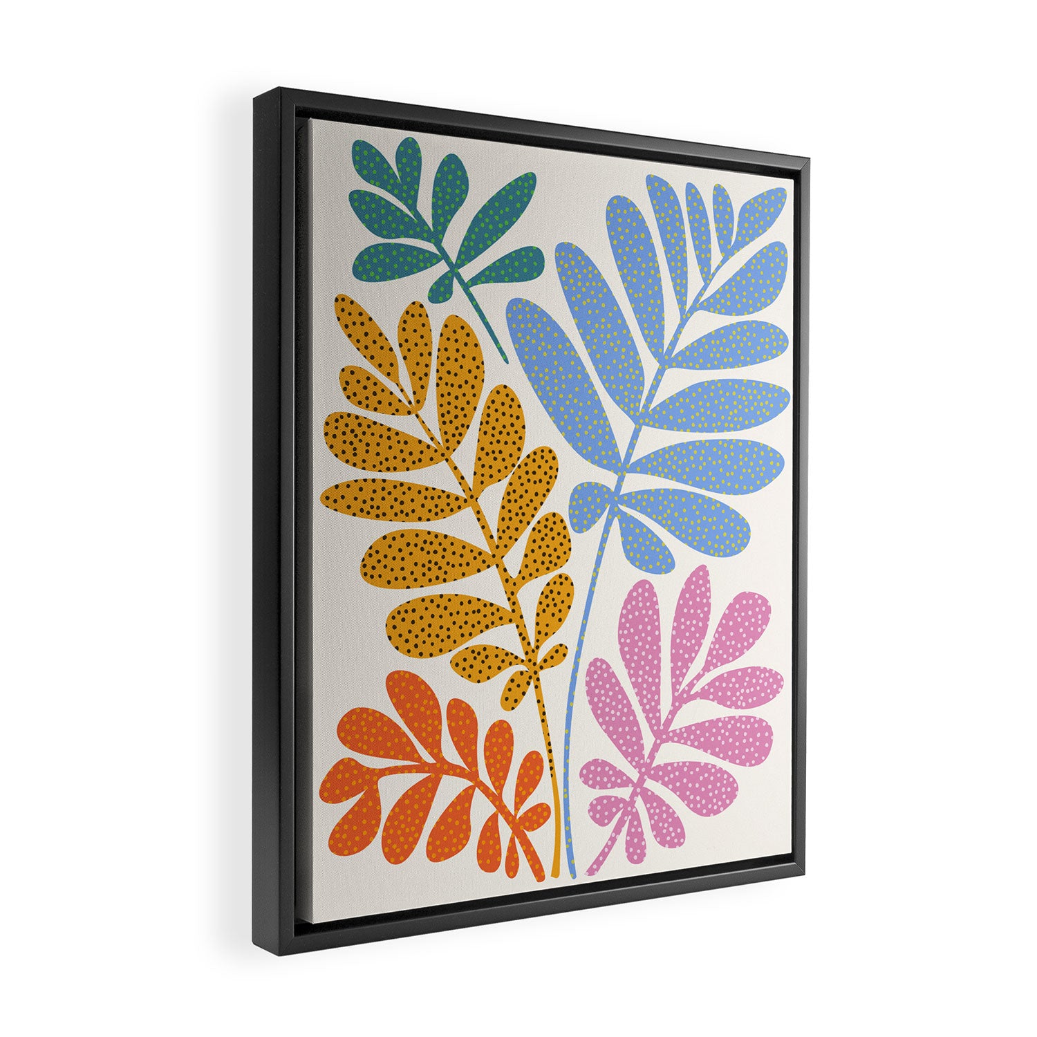 Everywhere All The Time / Whimsical Botanical Series Framed Canvas Print Gallery Image 2