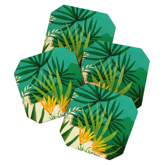 Exotic Garden Nightscape Tropics Coaster Gallery Image 1