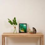 Exotic Garden Nightscape Tropics Framed Canvas Print Gallery Image 4