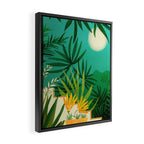 Exotic Garden Nightscape Tropics Framed Canvas Print Gallery Image 2