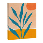 Exploring The Southwest - Orange and Teal Modernist Landscape Canvas Print Gallery Image 6