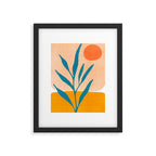 Exploring The Southwest - Orange and Teal Modernist Landscape Framed Art Print Gallery Image 5