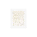 Falling Stars Metallic Gold Dot Pattern Art Print Gallery Image 1