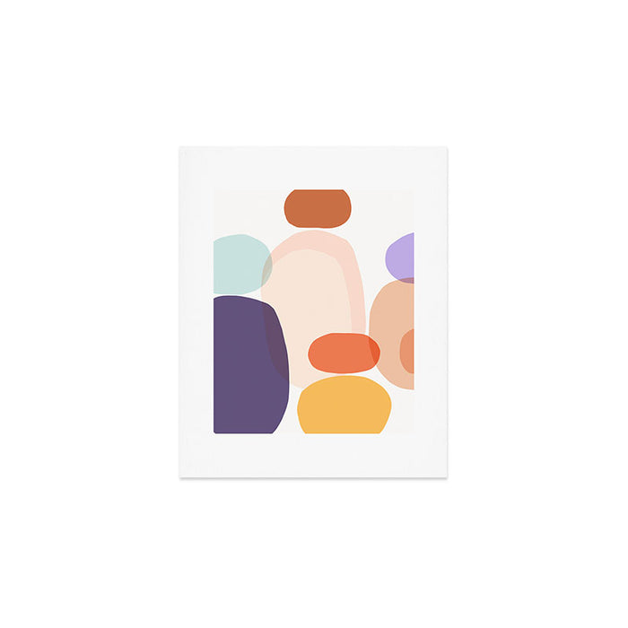 Family Portrait Contemporary Abstract Shapes Art Print Gallery Image 1