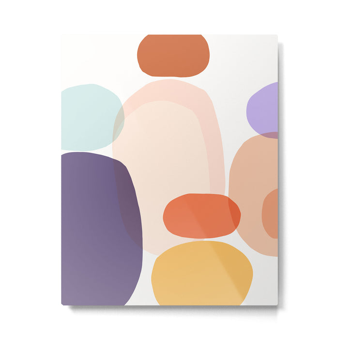 Family Portrait Contemporary Abstract Shapes Metal Print Gallery Image 1