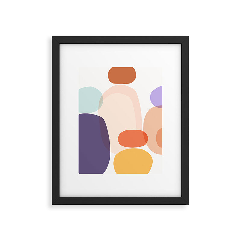 Family Portrait Contemporary Abstract Shapes Framed Art Print Gallery Image 5