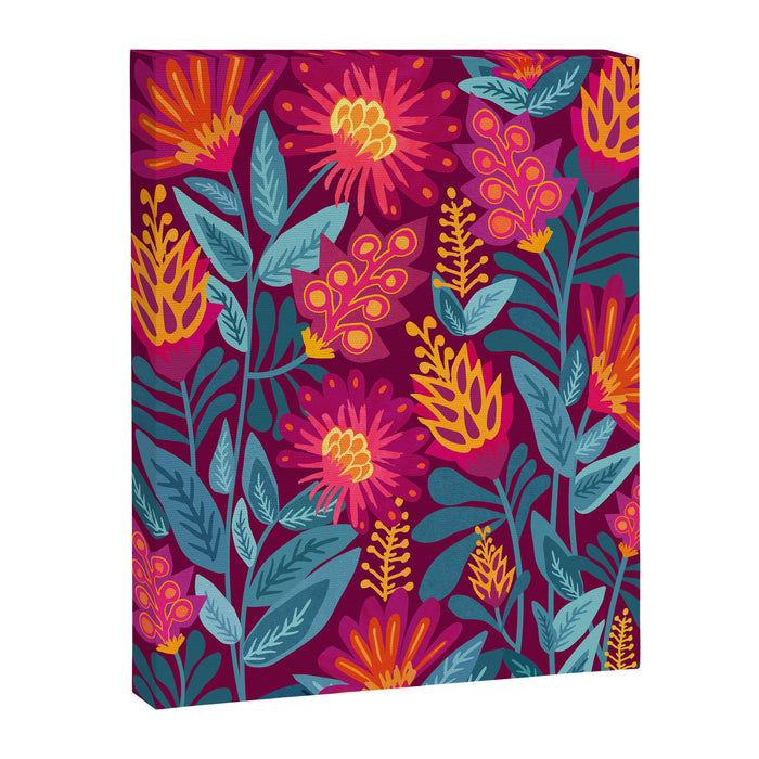 Fiesta Garden Illustration Canvas Print Gallery Image 1