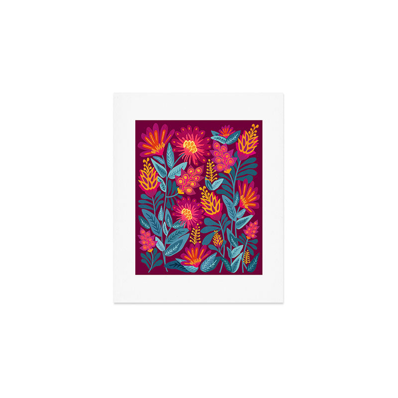 Fiesta Garden Illustration Art Print Gallery Image 1
