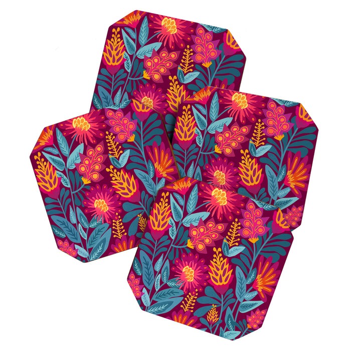 Fiesta Garden Illustration Coaster Gallery Image 1