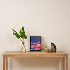 Flamingo Party / Whimsical Bird Illustration Framed Canvas Print Gallery Image 4