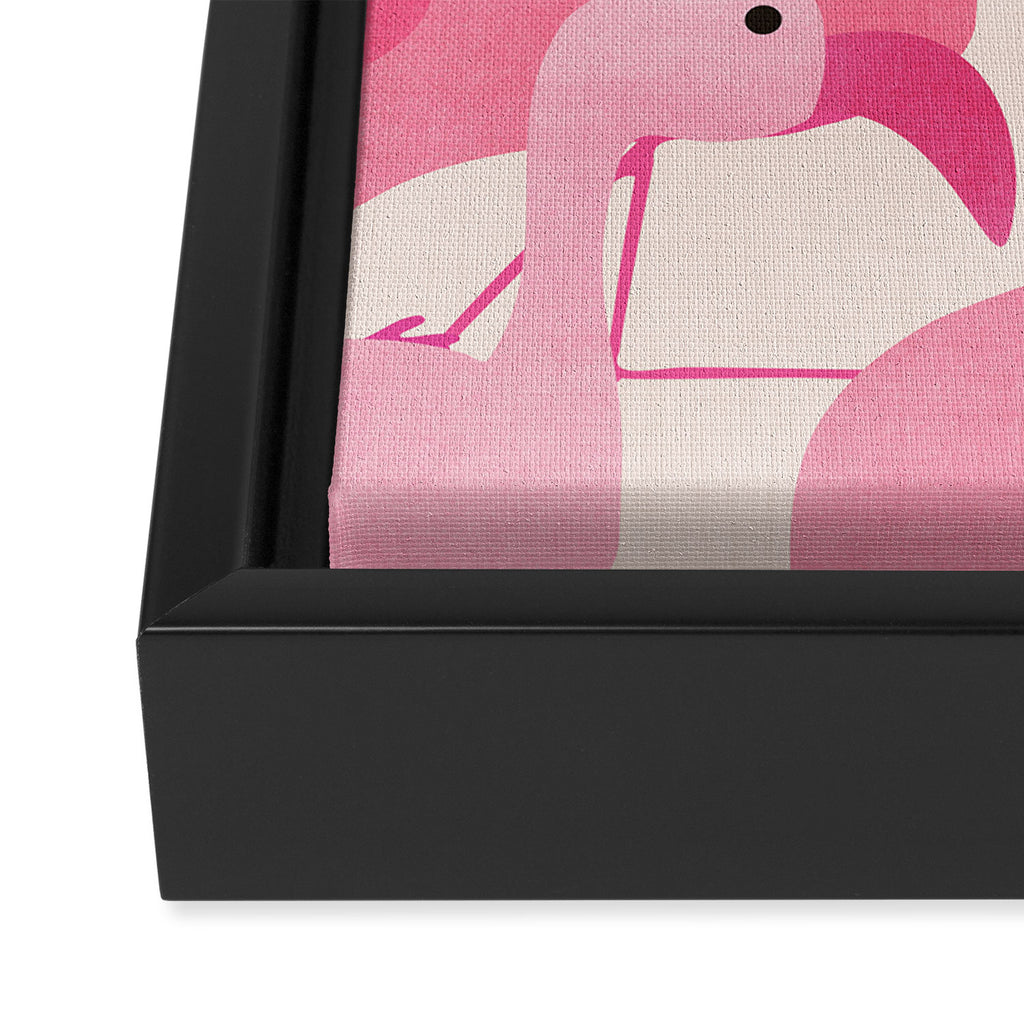 Florida Flamingos Framed Canvas Print Gallery Image 3