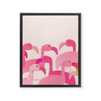 Florida Flamingos Framed Canvas Print Gallery Image 8