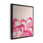 Florida Flamingos Framed Canvas Print Gallery Image 2