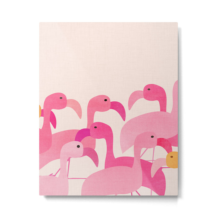 Florida Flamingos Metal Print Gallery Image 1