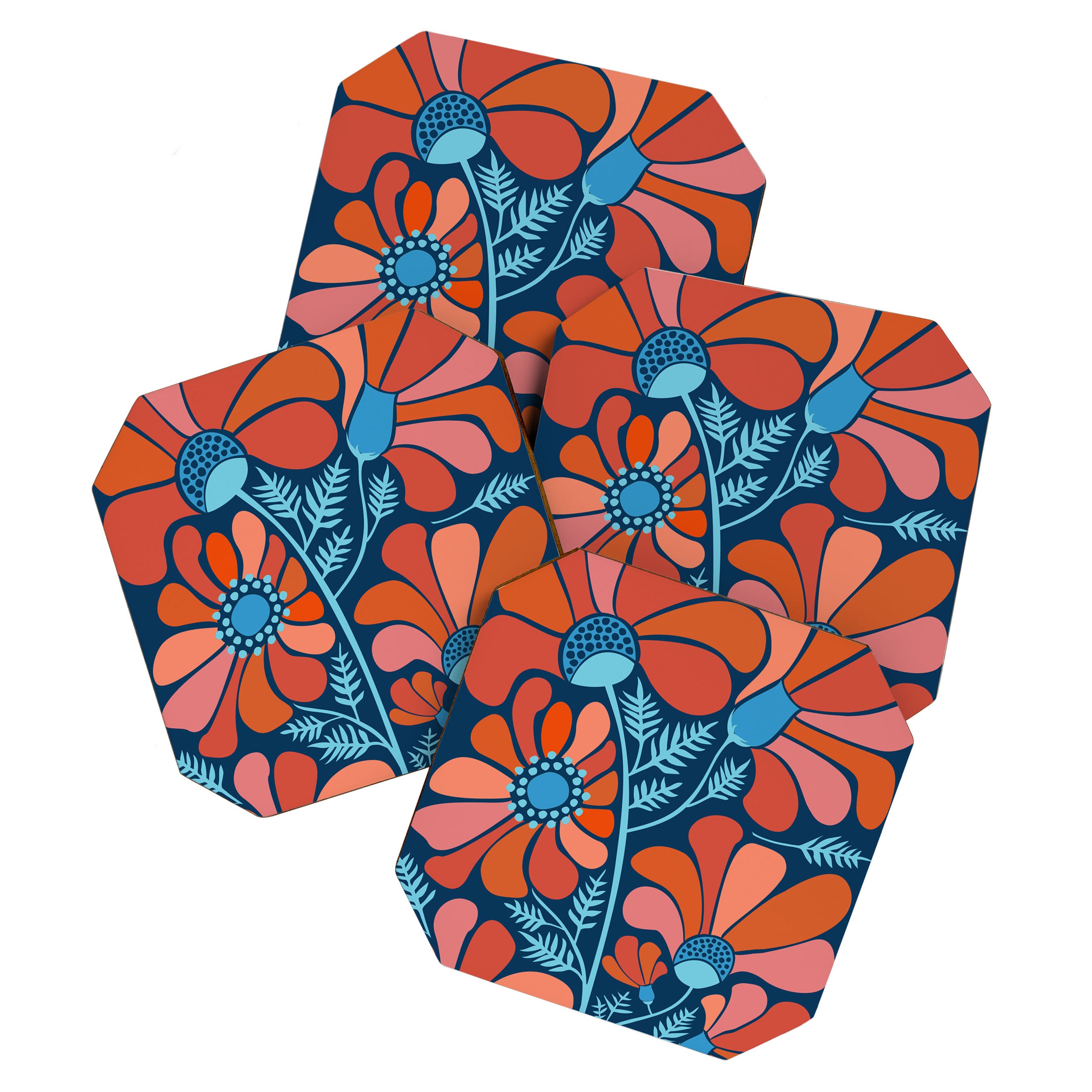 Flower Power IV Coaster Gallery Image 1