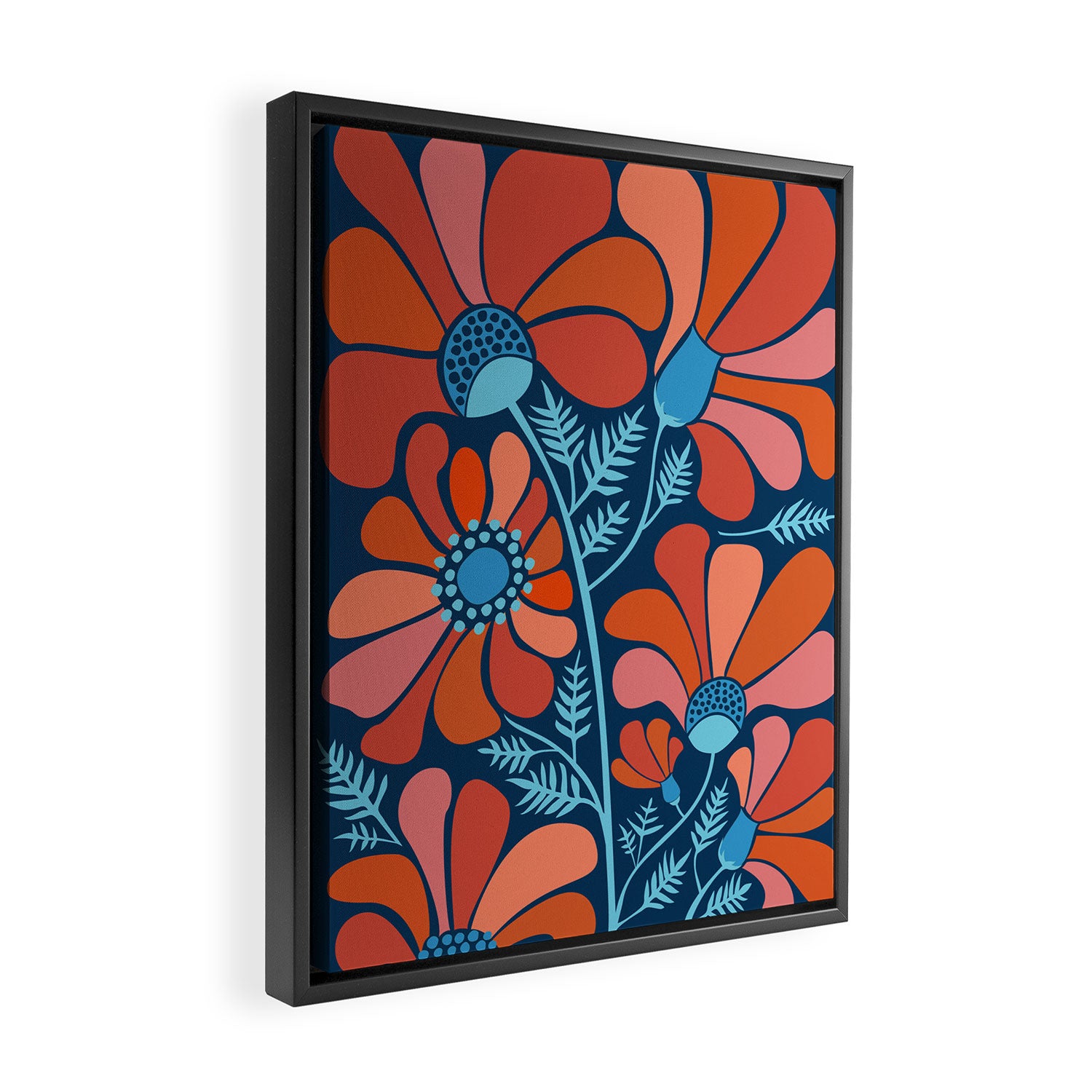 Flower Power IV Framed Canvas Print Gallery Image 2