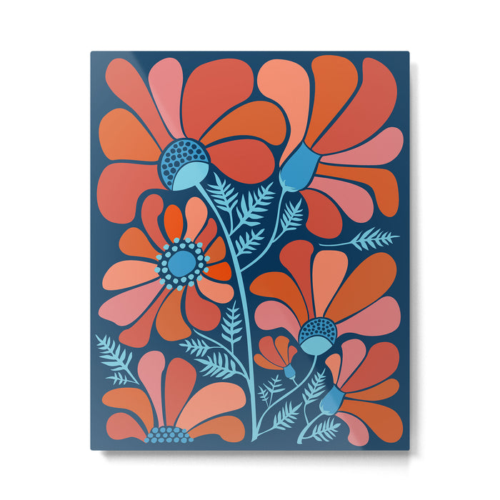 Flower Power IV Metal Print Gallery Image 1