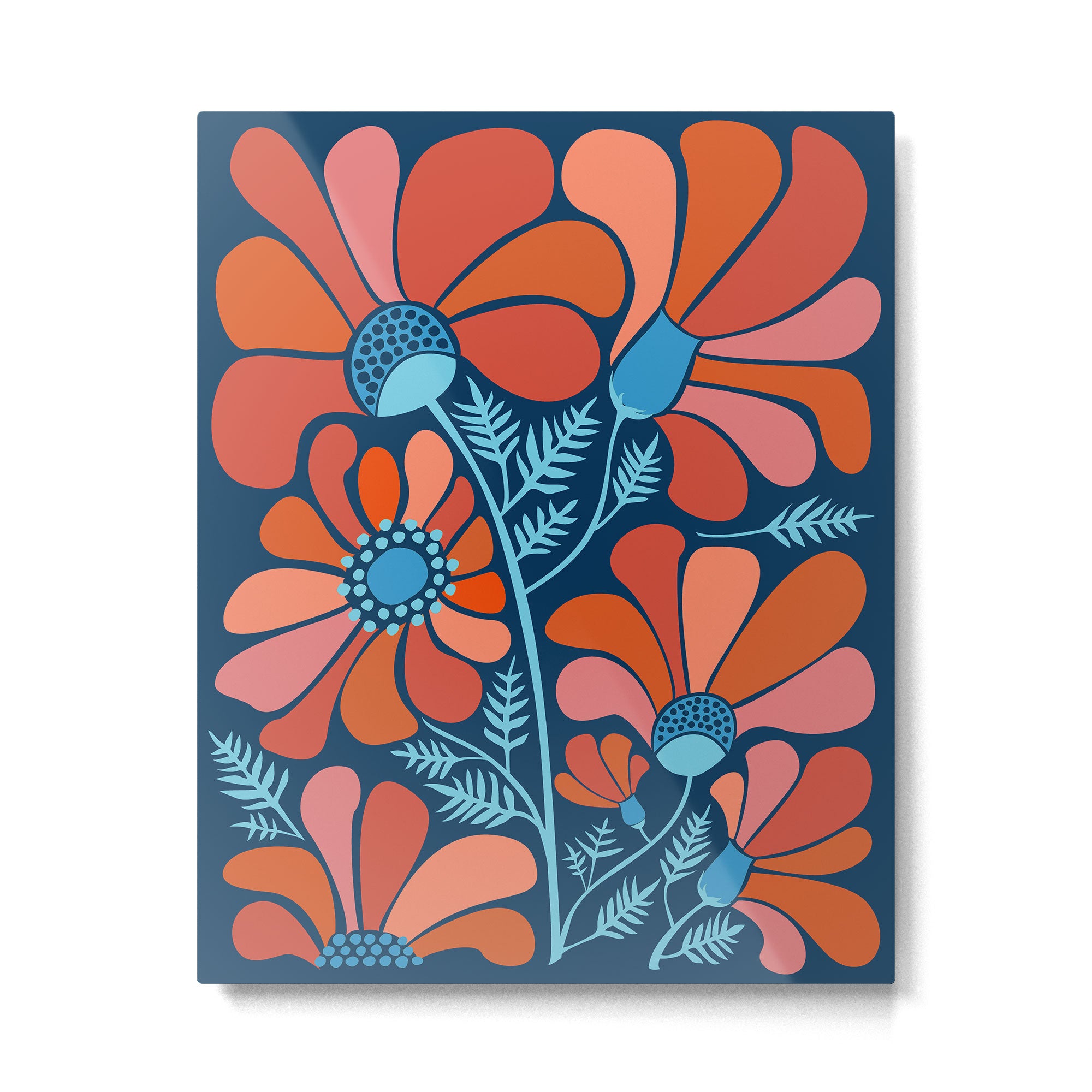Flower Power IV Metal Print Gallery Image 6