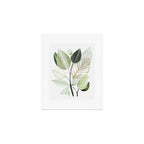 Forest Bouquet - Green Leaves Watercolor Art Print Gallery Image 1