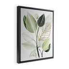 Forest Bouquet - Green Leaves Watercolor Framed Canvas Print Gallery Image 2