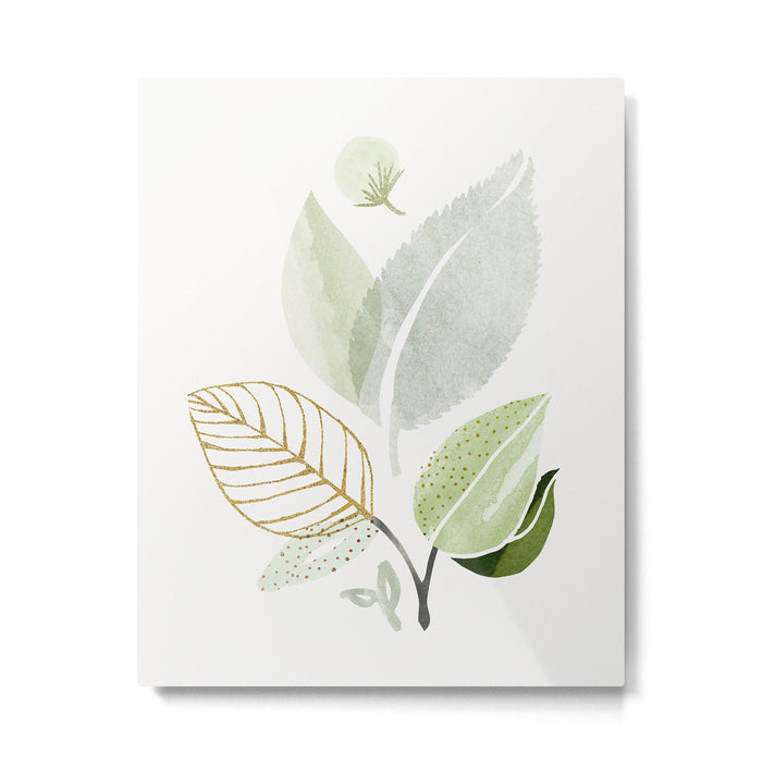 Forest Bouquet II Botanical Shapes Metal Print Gallery Image 1