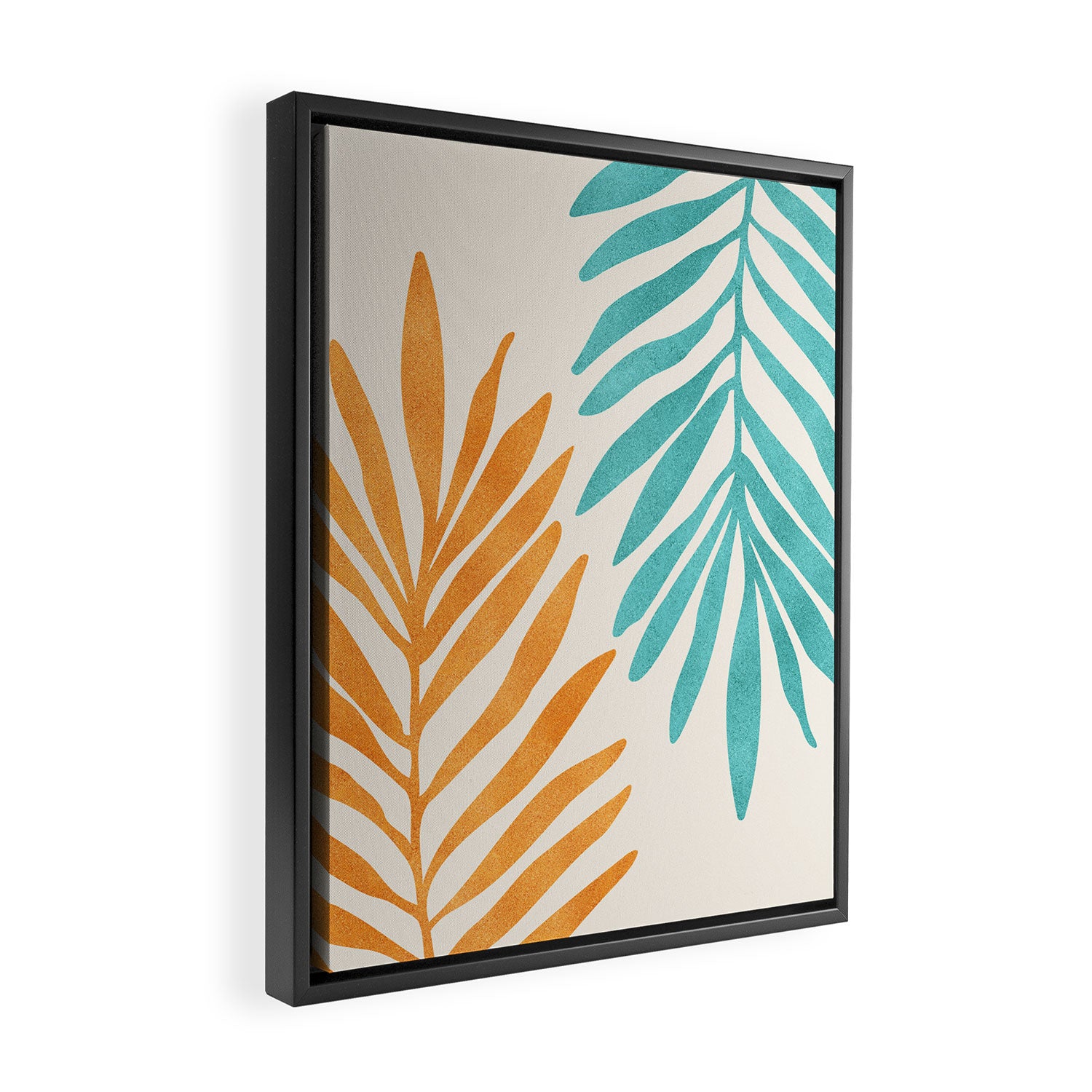 Friends Forever - Palm Leaf Framed Canvas Print Gallery Image 2