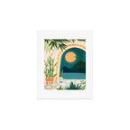 Full Moon Rising Night Landscape / Villa Series Art Print Gallery Image 1