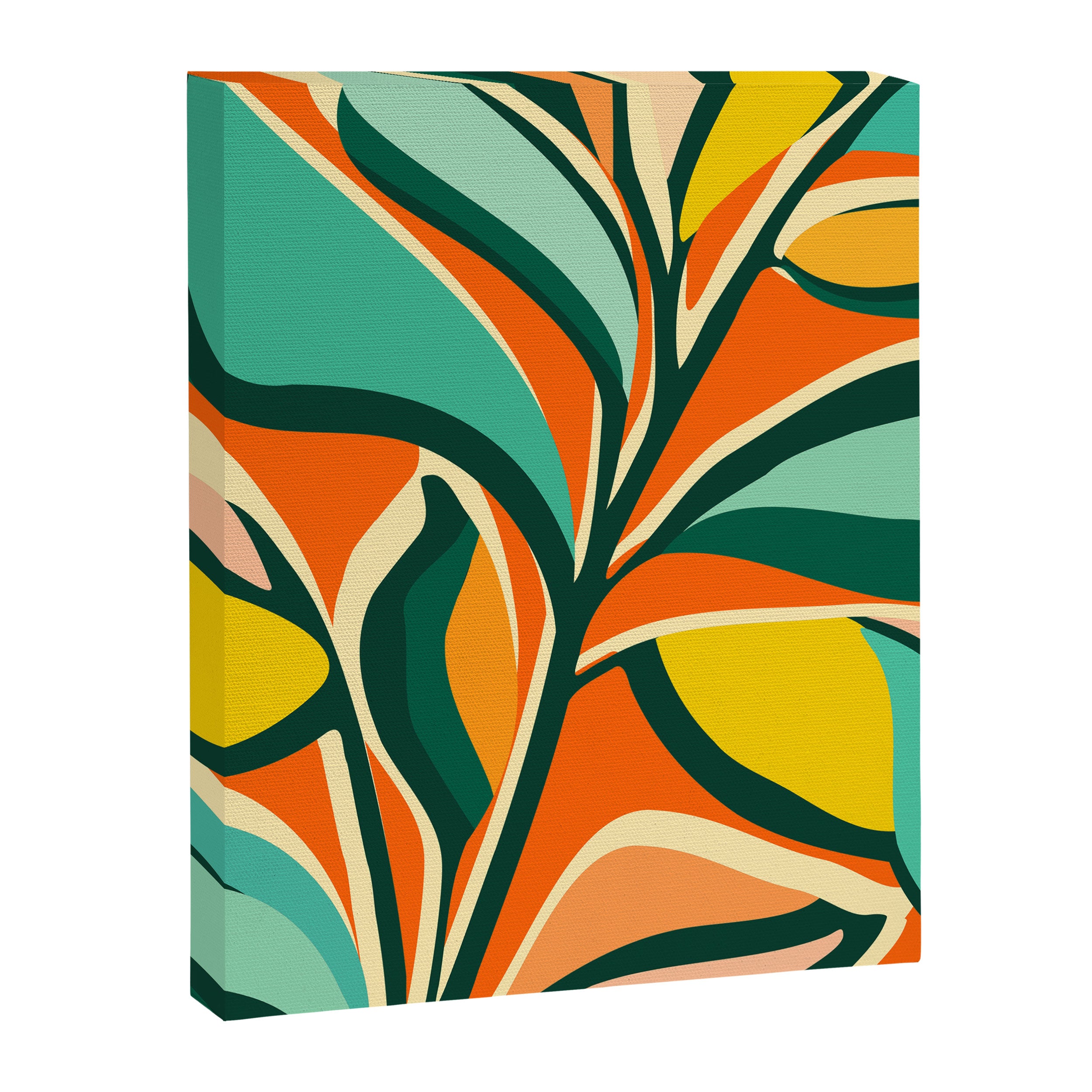 Garden Festival - Abstract Botanical Series Canvas Print Gallery Image 6