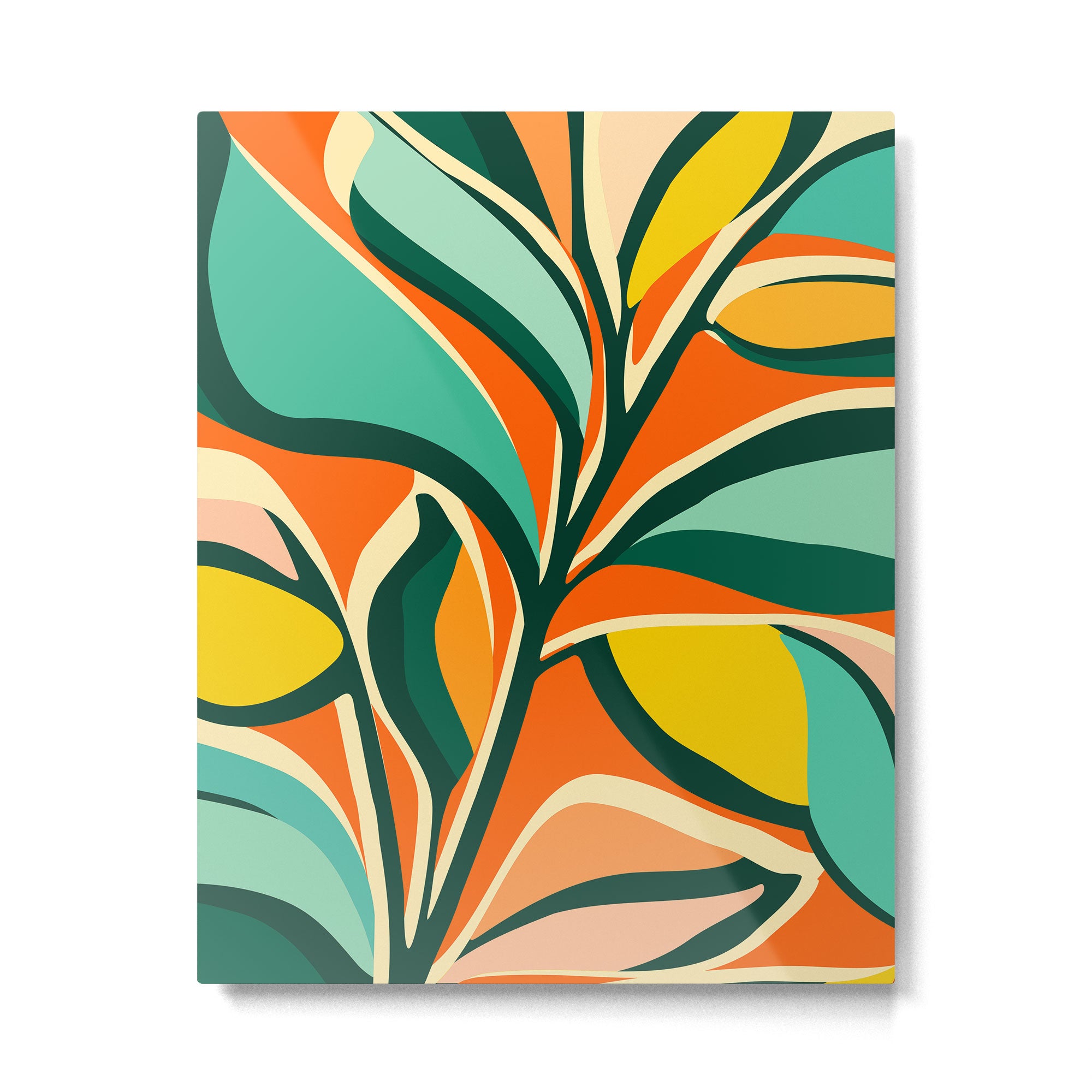 Garden Festival - Abstract Botanical Series Metal Print Gallery Image 4