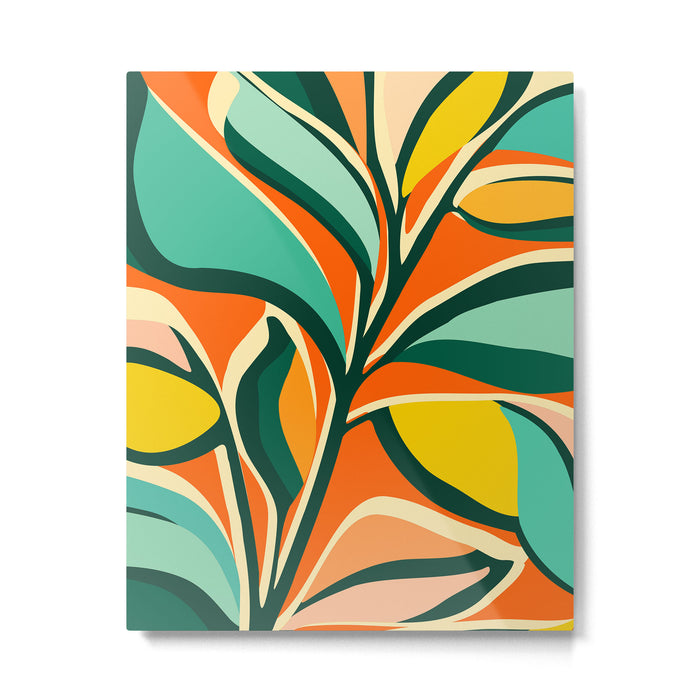 Garden Festival - Abstract Botanical Series Metal Print Gallery Image 1