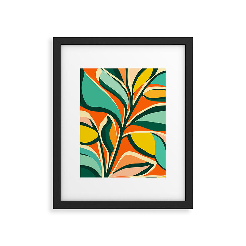 Garden Festival - Abstract Botanical Series Framed Art Print Gallery Image 5