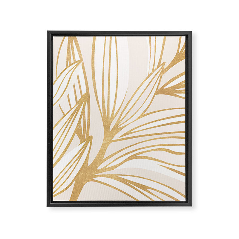 Gold Summer Meadow Framed Canvas Print Gallery Image 6