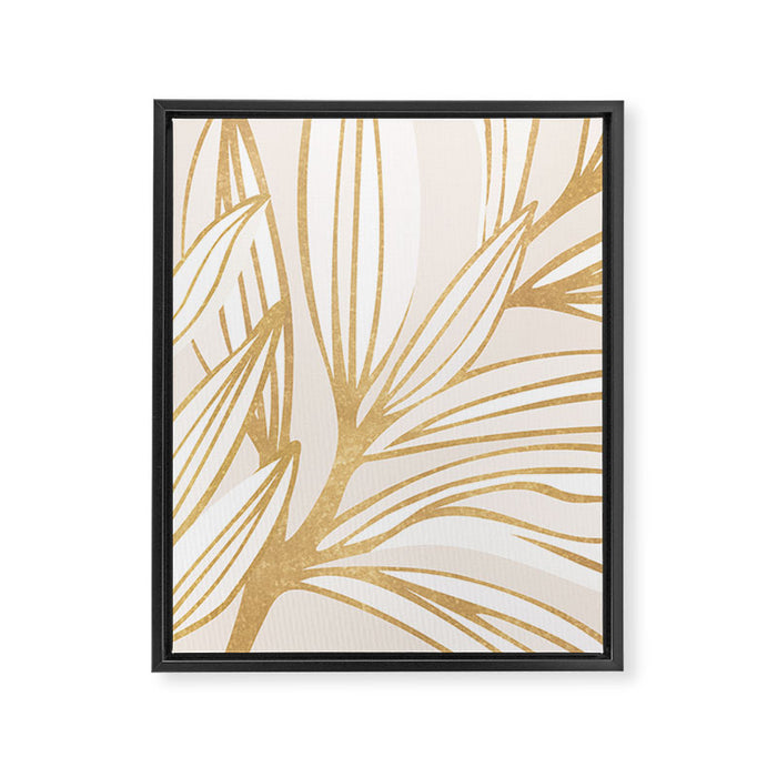 Gold Summer Meadow Framed Canvas Print Gallery Image 1