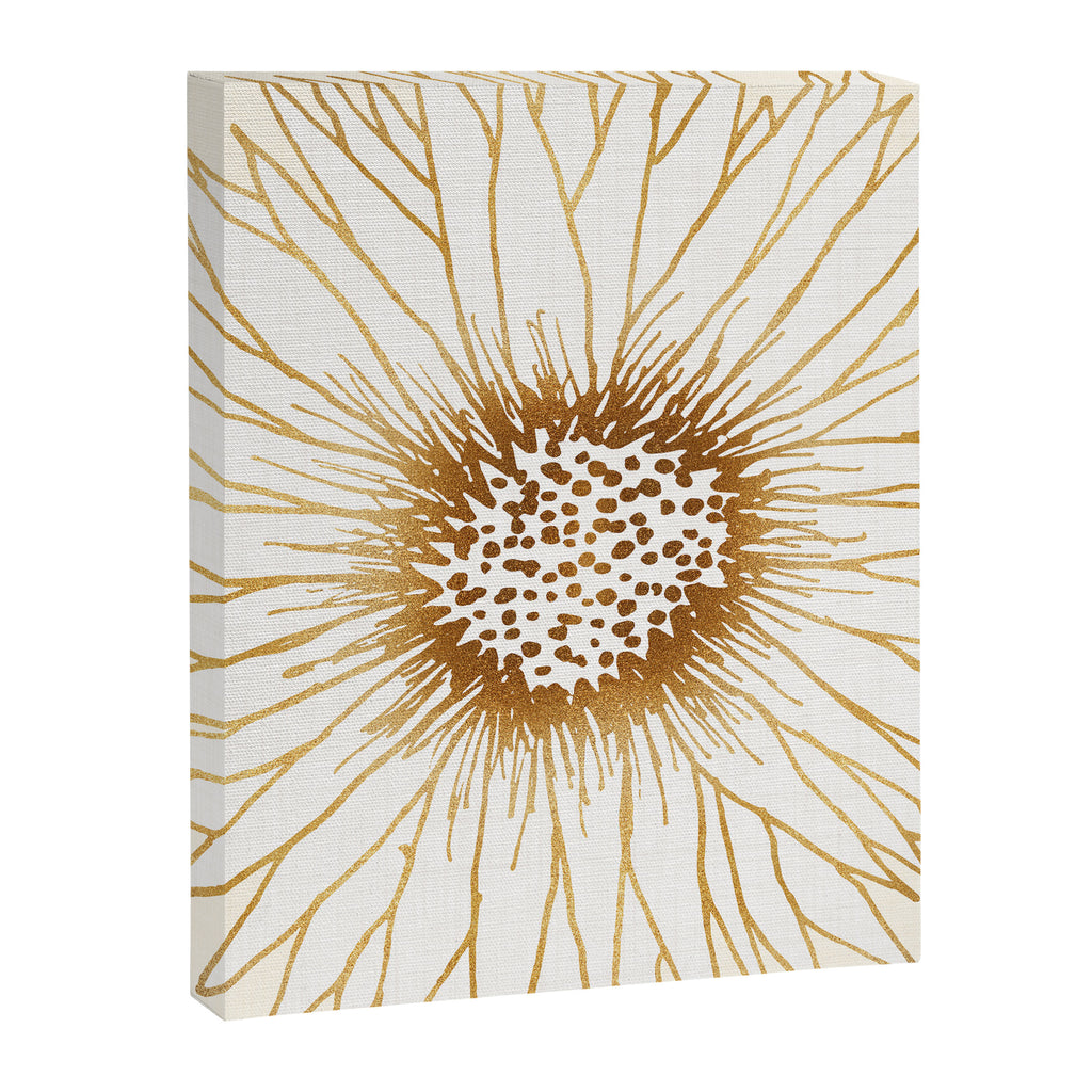 Gold Sunflower Drawing Canvas Print Gallery Image 8