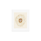Gold Sunflower Drawing Art Print Gallery Image 1