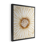 Gold Sunflower Drawing Framed Canvas Print Gallery Image 2