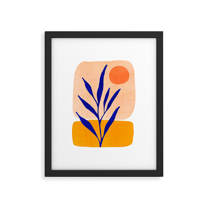 Golden Afternoon Abstract Landscape Framed Art Print Gallery Image 1