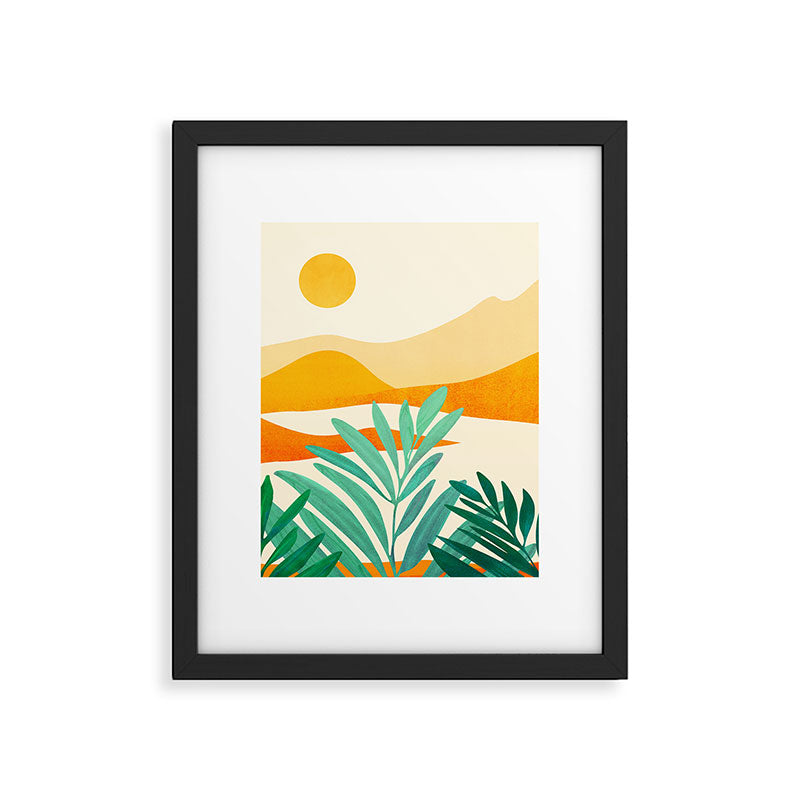 Golden Alpine Sunset Landscape Framed Art Print Gallery Image 6