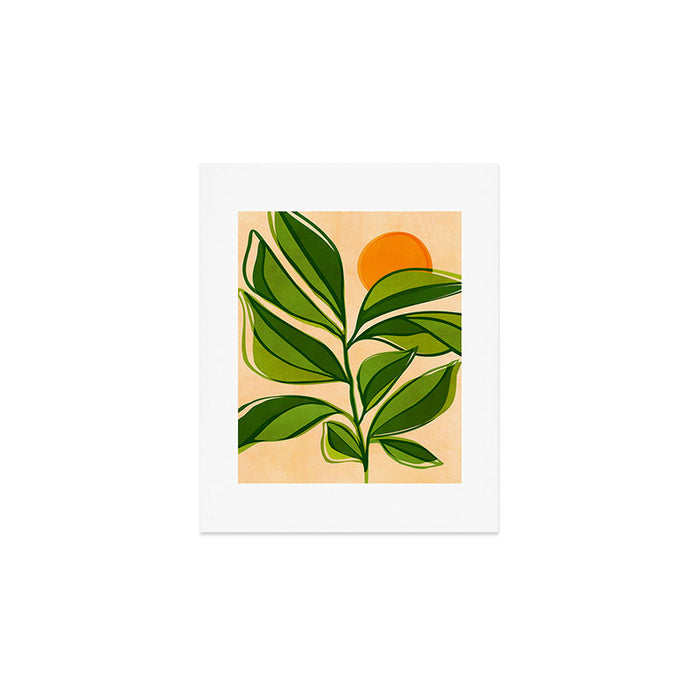 Golden Forest Sunset Art Print Gallery Image 1