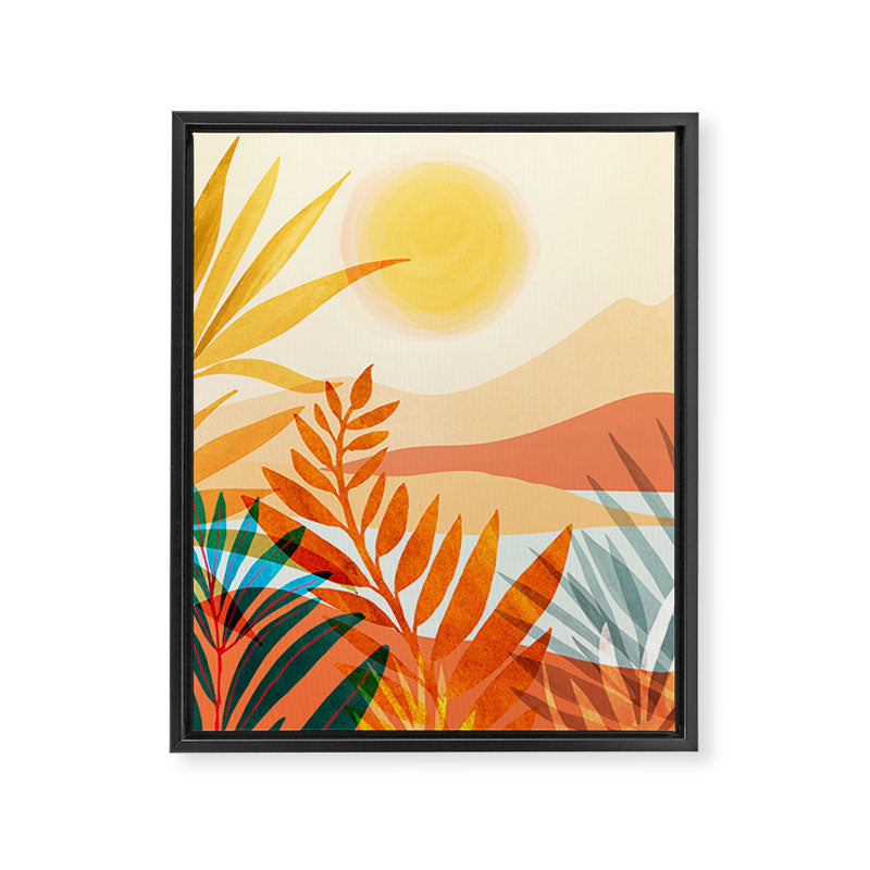 Golden Hour / Abstract Landscape Series Framed Canvas Print Gallery Image 6