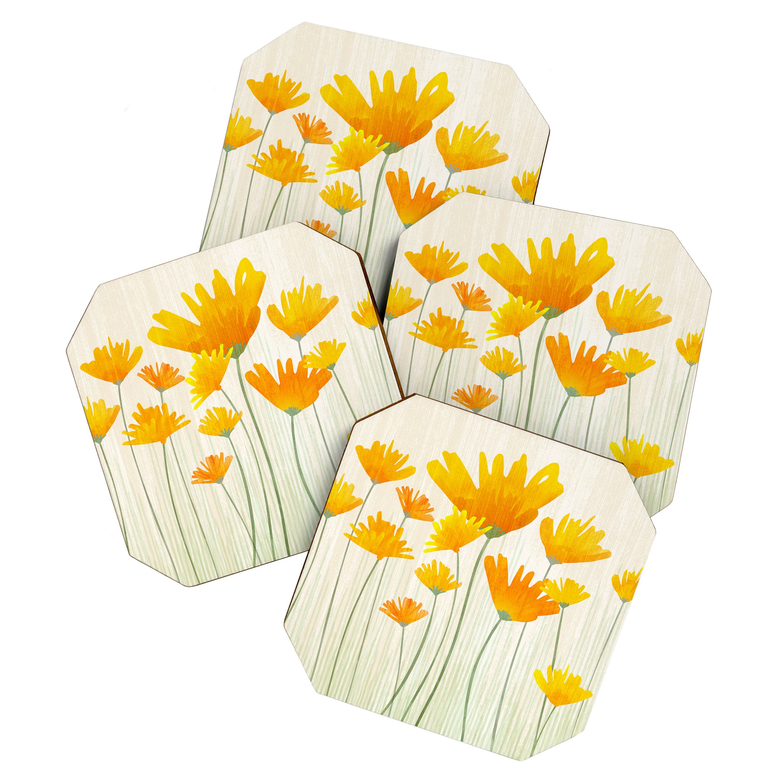 Golden Poppy Field Coaster Gallery Image 1