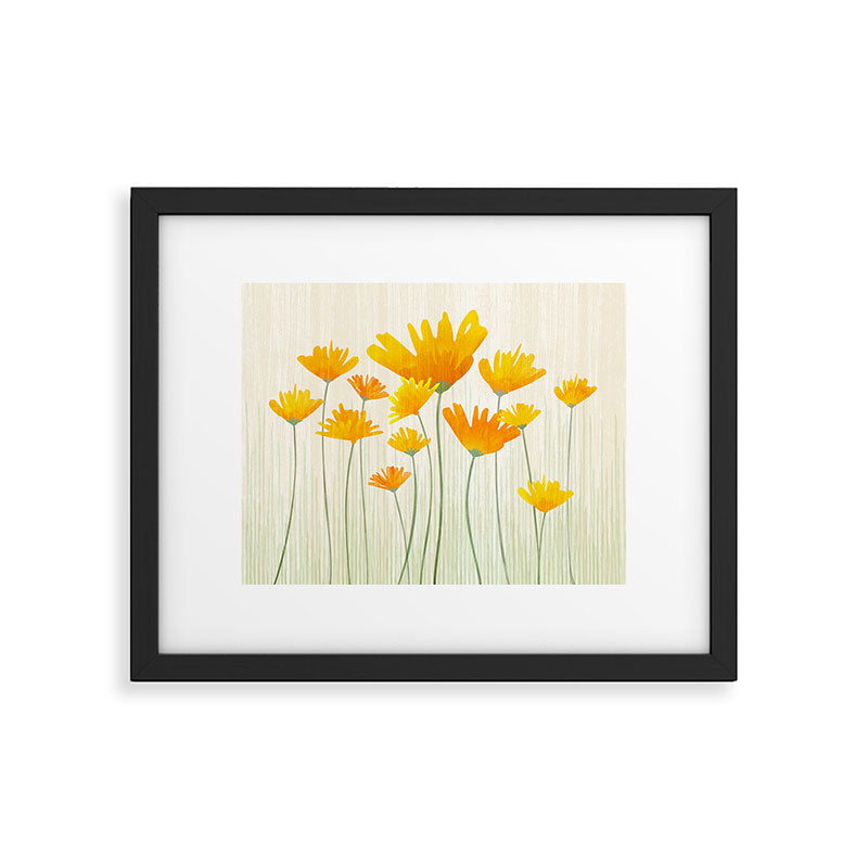 Golden Poppy Field Framed Art Print Gallery Image 5