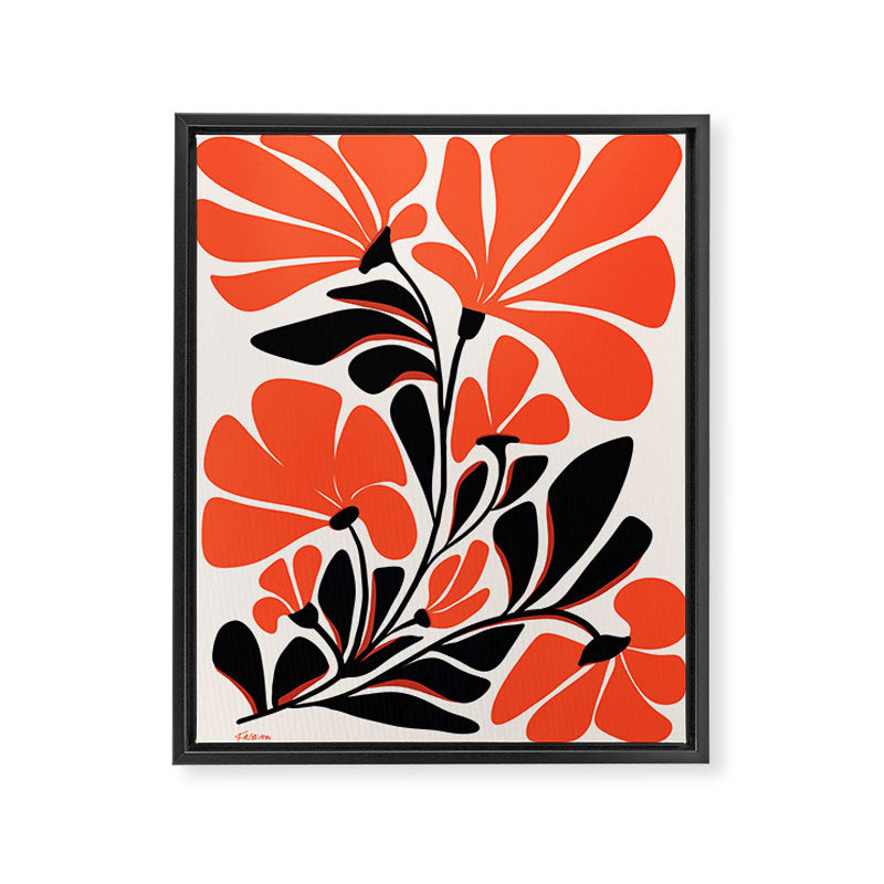 Gothic Garden Flower Art Framed Canvas Print Gallery Image 6